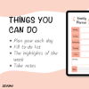 Picture of Light Pink Printable Weekly Planner Digital Download